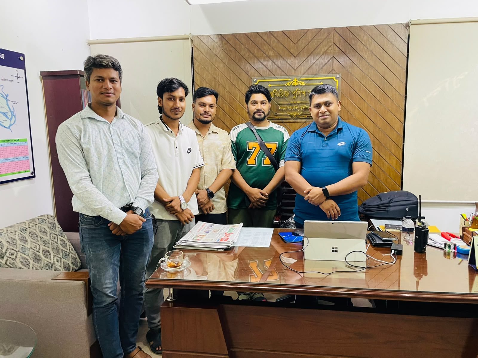 অতিরিক্ত পুলিশ সুপারের সঙ্গে দৈনিক মুন্সিগঞ্জের বার্তার মতবিনিময় ও সৌজন্য সাক্ষাৎ